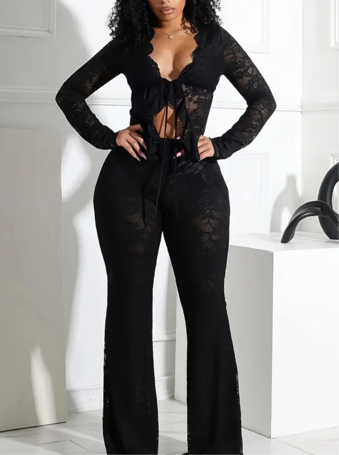 Lavish Lace Two Piece Set